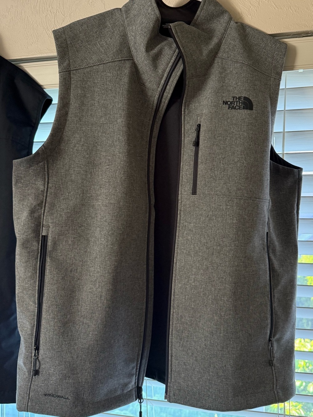 The North Face Men's Gray Softshell Vest with Zip Pockets